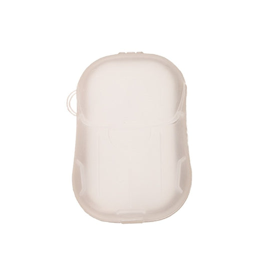 Sapun de Unica Folosinta sub Forma de Foite, Mini Cutie Portabila pentru Calatorii si Camping, Material Biodegradabil, 20 Bucati, Alb