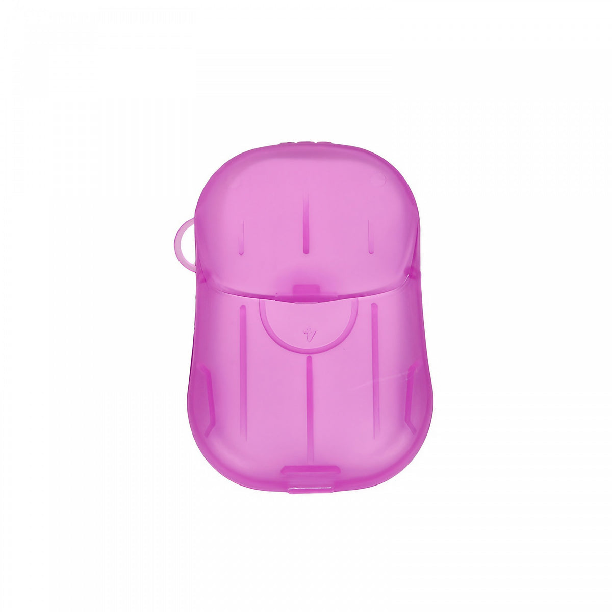 Sapun de Maini sub Forma de Foite, Mini Cutie Portabila pentru Calatorii si Camping, Material Biodegradabil, 20 Bucati, Roz