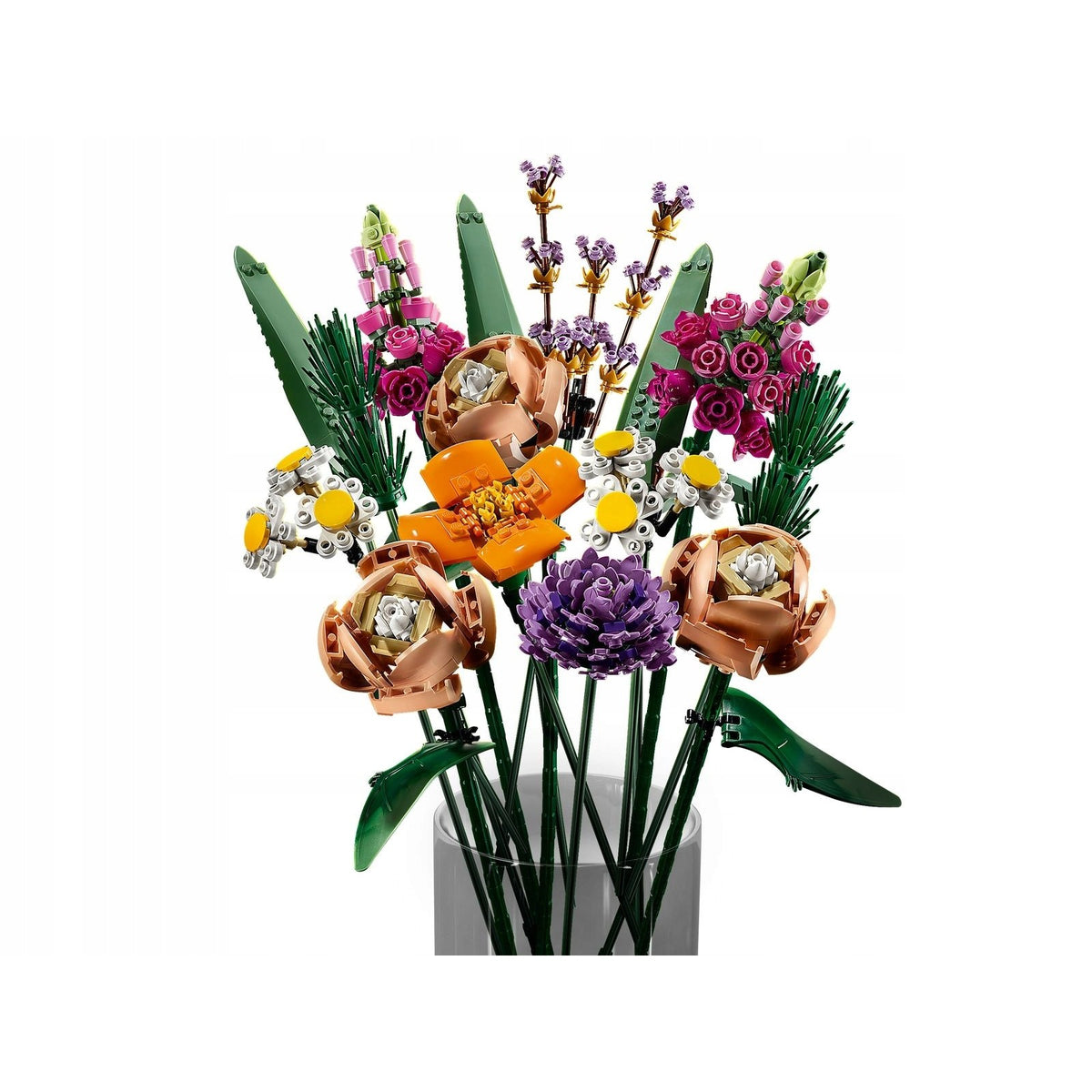 LEGO Creator Expert, Set de Construcție Buchet de Flori, Colecția Botanică cu Tulpini Ajustabile, Plastic Sustenabil, 756 Piese, Multicolor, Model 10280