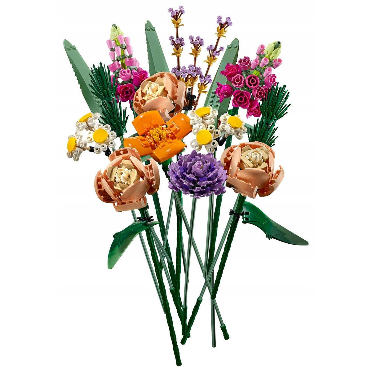LEGO Creator Expert, Set de Construcție Buchet de Flori, Colecția Botanică cu Tulpini Ajustabile, Plastic Sustenabil, 756 Piese, Multicolor, Model 10280