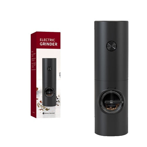 Rasnita Electrica pentru Cafea si Condimente, Trepte de Macinare Reglabile, Lame din Otel Inoxidabil, Alimentare 4 Baterii AAA, 18x5.5cm, Negru