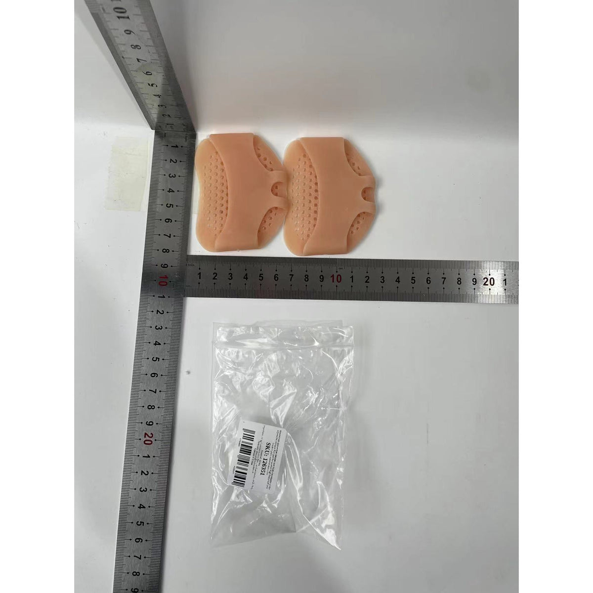 TootsyPad, Set 2 Branturi Metatarsiene si Separator Degete, Pernute Protectie Talpa din Silicon Gel, Corector Hallux Valgus, Ameliorare Durere, Marime Universala, Crem