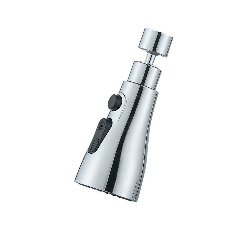 Extensie Robinet Bucatarie, Cap Pivotant cu Rotire 360 Grade, 3 Moduri de Curgere Apa, Otel Inoxidabil, 9.7x5.1 cm, Gri