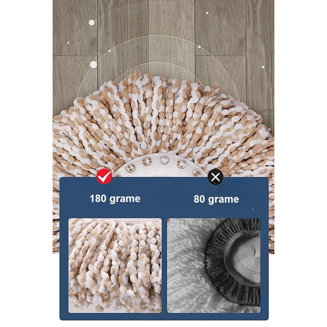 Set Galeata si Mop Rotativ 360, Dubla Actiune Centrifuga cu Storcere, Maner Telescopic din Otel Inoxidabil si ABS, 2 Rezerve Bumbac, 46x27x29 cm, Roz