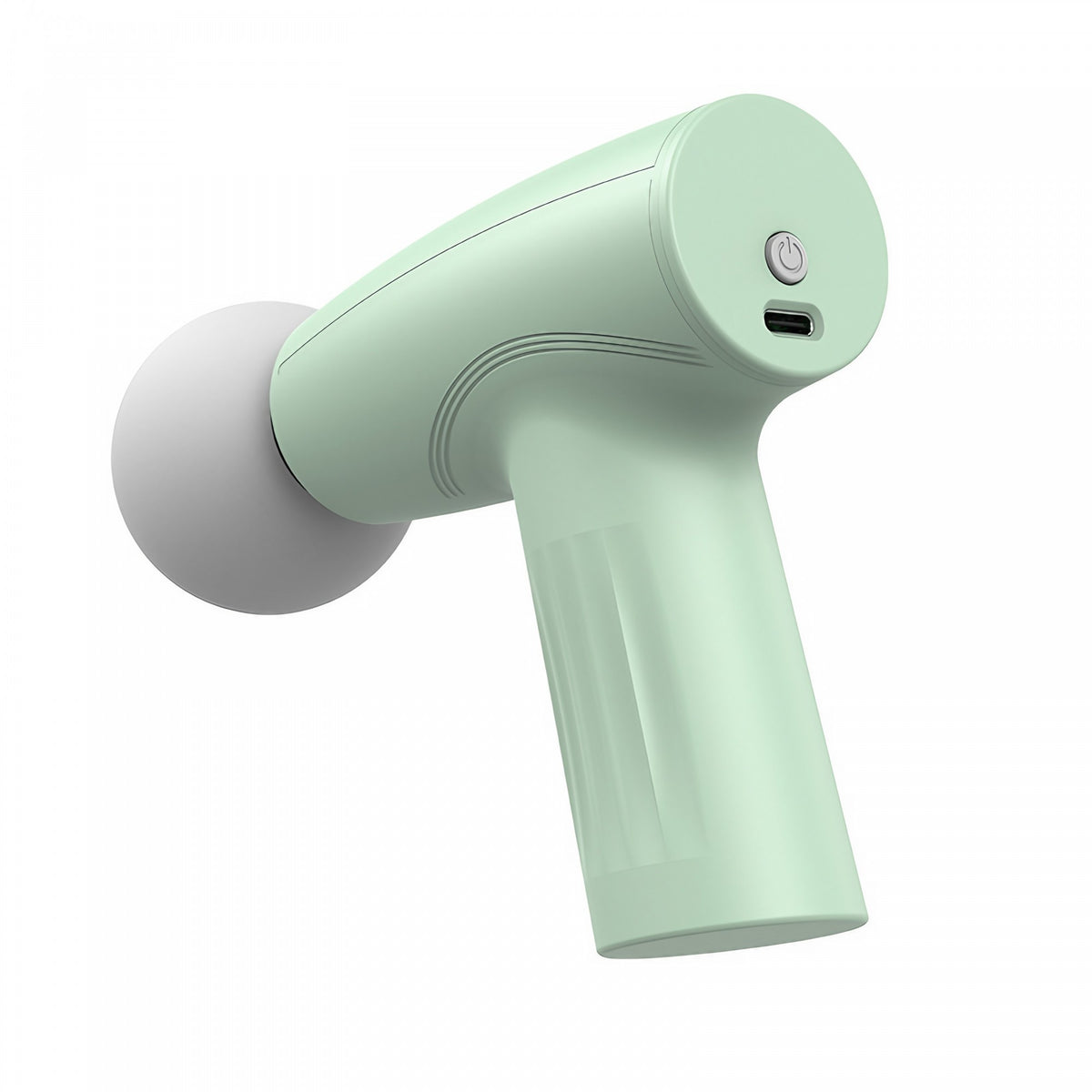 Mini Aparat de Masaj Tip Pistol, Dispozitiv Portabil pentru Relaxare Musculara, 3 Trepte de Viteza, Motor Silentios, Incarcare USB Tip C, Autonomie 120 Min, 315 g, Verde