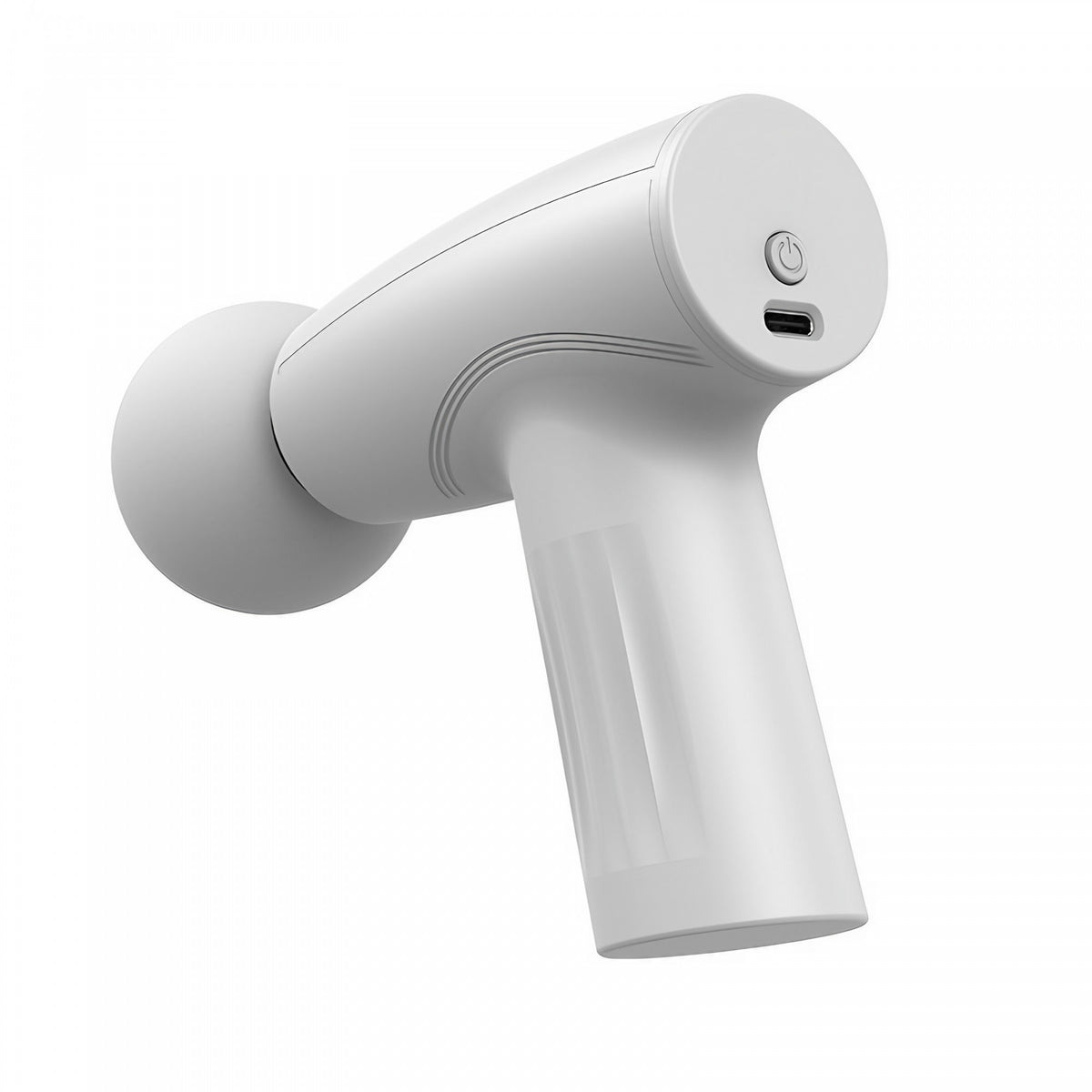 Mini Aparat de Masaj, Tip Pistol Portabil pentru Relaxare Musculara, Incarcare USB Tip C, Motor Silentios, 3 Trepte de Viteza, Autonomie 120 Min, 315 g, Alb
