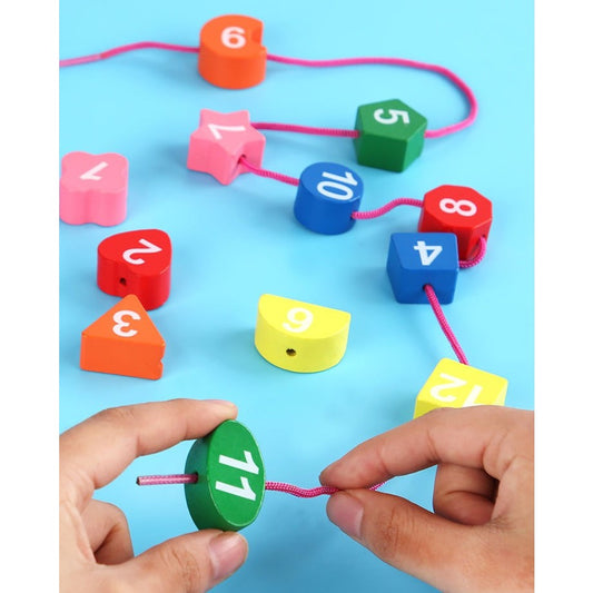 Jucarie Educativa Berbis, Tip Montessori, Model Ceas Pinguin, din Lemn, + 36 Luni, 12 Piese, 17.2 cm, Multicolor