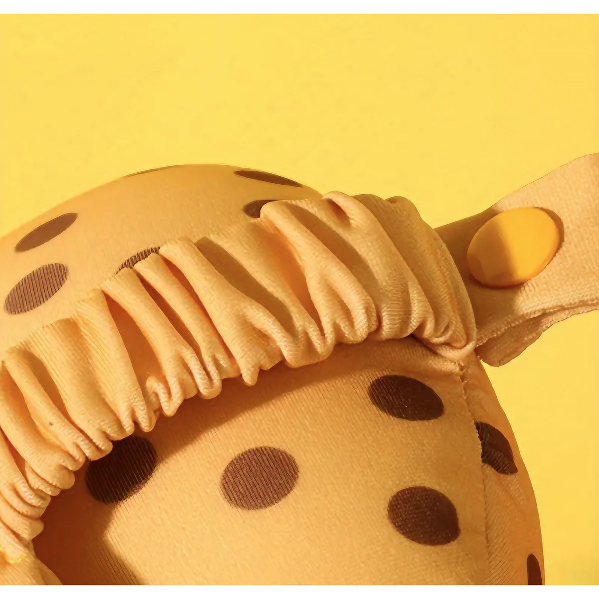 Masca de Dormit si Perna de Calatorie 2 in 1, Tetiera Ergonomica cu Particule de Spuma si Bumbac, Husa Detasabila, Model Leopard, Portocaliu