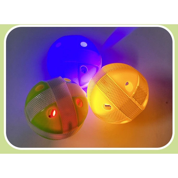 Joc Darts pentru Copii, Tinta Pliabila cu Mingi Velcro si Bile Luminoase Flash, Design Spatiu, Textil, 36.5 cm, Albastru, 10 Piese