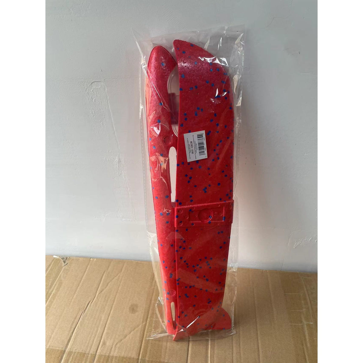 Avion Planor cu Lumini și Funcție Slalom, Material Poliester, 48 cm, Roșu