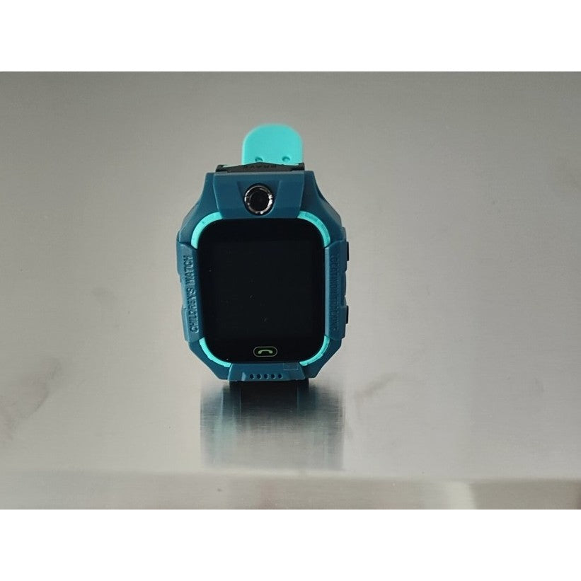 Ceas Smartwatch Pentru Copii Model Q19 Z6, Localizare LBS și Monitorizare Spion, Apel SOS, Cameră Foto, Lanternă, Chat Vocal, Turcoaz
