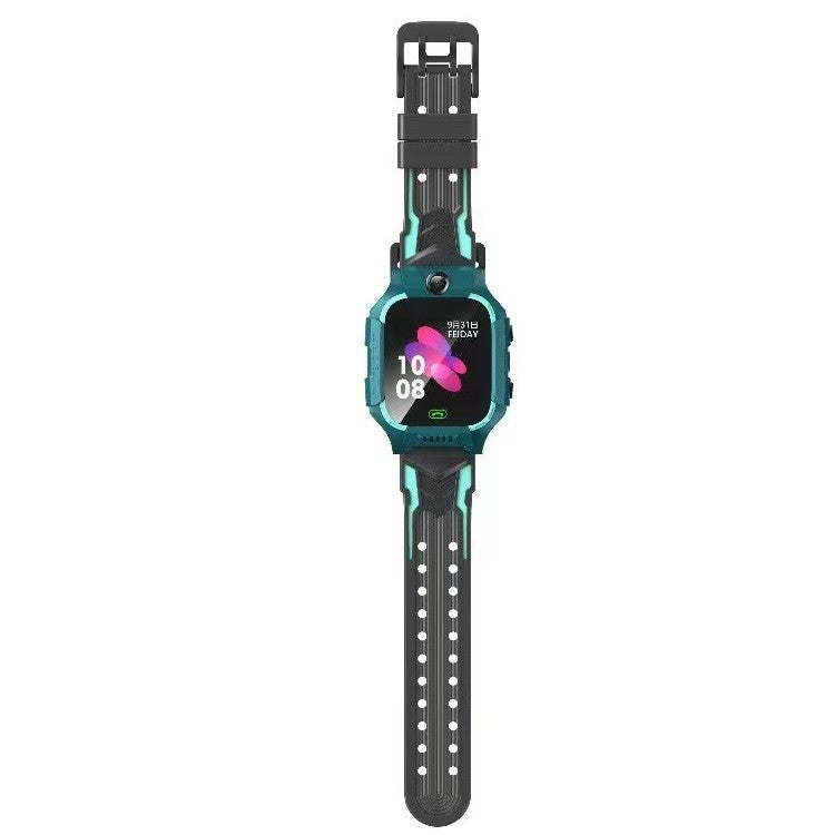 Ceas Smartwatch Pentru Copii Model Q19 Z6, Localizare LBS și Monitorizare Spion, Apel SOS, Cameră Foto, Lanternă, Chat Vocal, Turcoaz