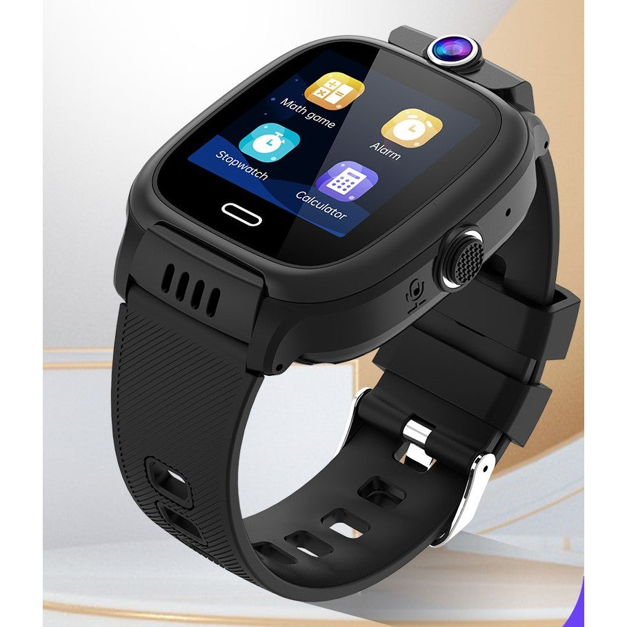 Ceas Smartwatch Copii Y36, Tehnologie 4G cu Apel Video, Localizare GPS LBS si WiFi, Buton SOS, Rezistent la Apa, Negru