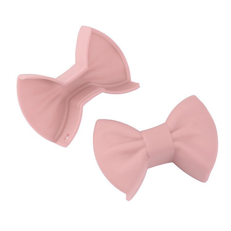 Set 2 Manere de Protectie Termorezistente pentru Oale si Tigai, Protectii Anti-Oparire cu Design Antiderapant, Silicon, Roz, Marime Universala