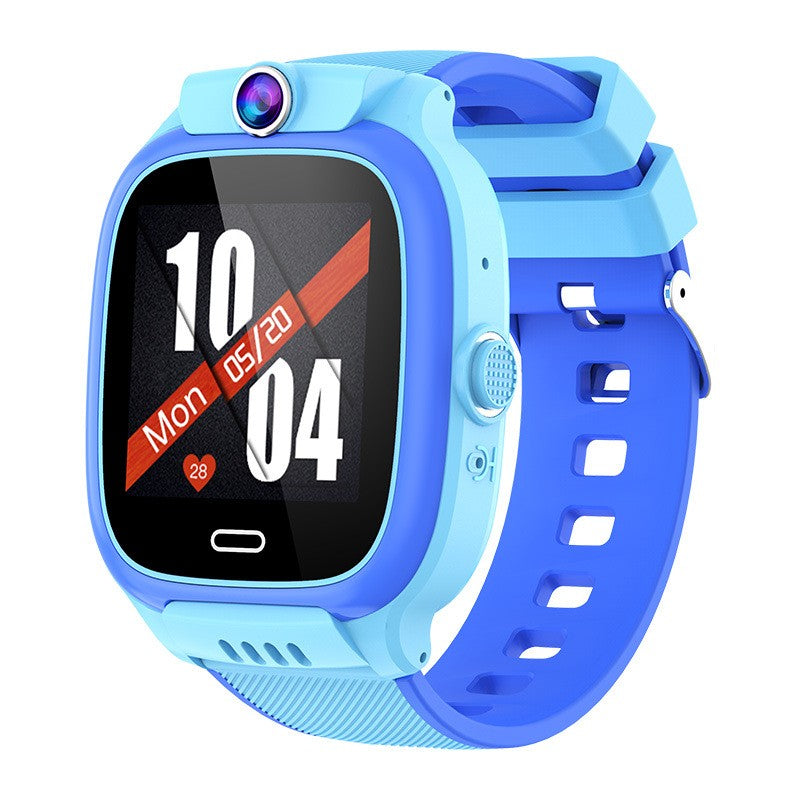 Ceas Smartwatch Pentru Copii Model Y36, Conectivitate 4G, Functie Telefon si Apel Video, Localizare GPS LBS si WiFi, Buton SOS, Rezistent la Apa, Baterie 400 mAh, Albastru