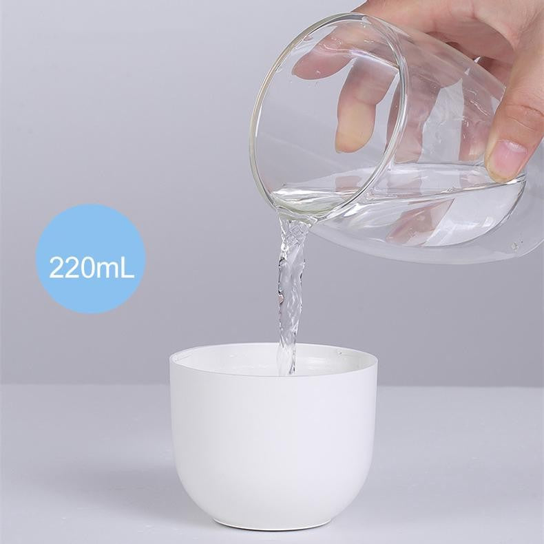 Mini Umidificator Portabil cu Ultrasunete, Functie Aromaterapie si Purificare Aer, Lumina Ambientala LED, 2 Moduri Vaporizare, Alimentare USB, Rezervor 220 ml, Silentios, Alb