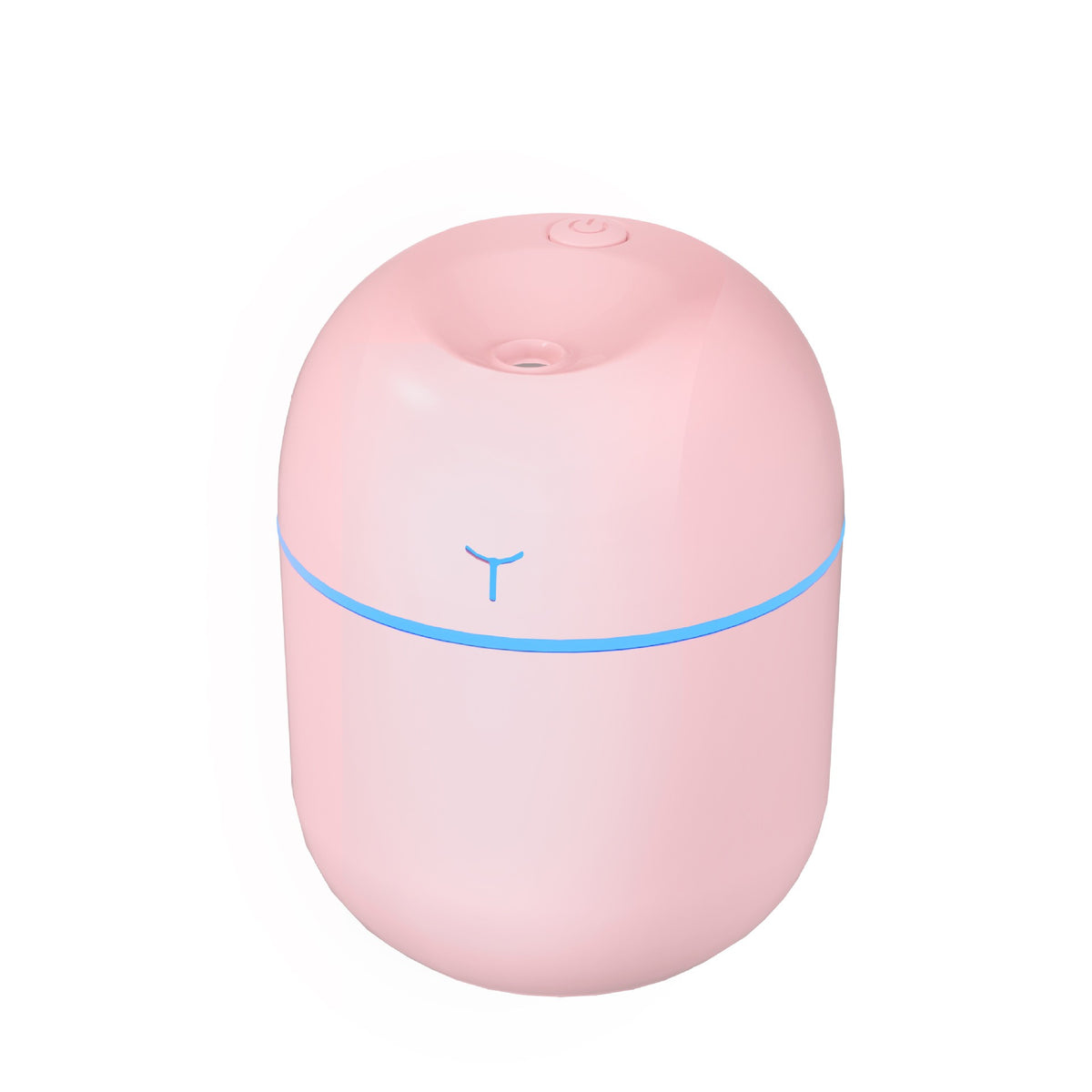 Mini Umidificator Portabil cu Ultrasunete, Purificator Aer si Functie Aromaterapie, Silentios, 2 Moduri de Pulverizare, Lumina Ambientala, Incarcare USB, Material ABS, 220 ml, Roz