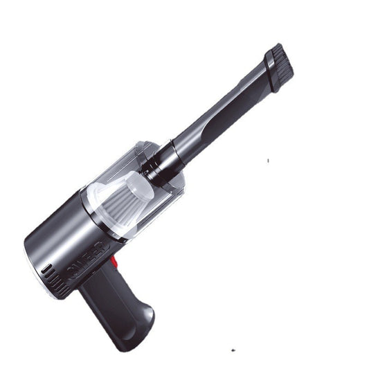 Aspirator Portabil Fara Fir Tip Pistol K7, Putere Aspirație 9000PA, Filtru HEPA, Incarcare USB, Baterie 1800mAh, Autonomie 30 Min, Negru