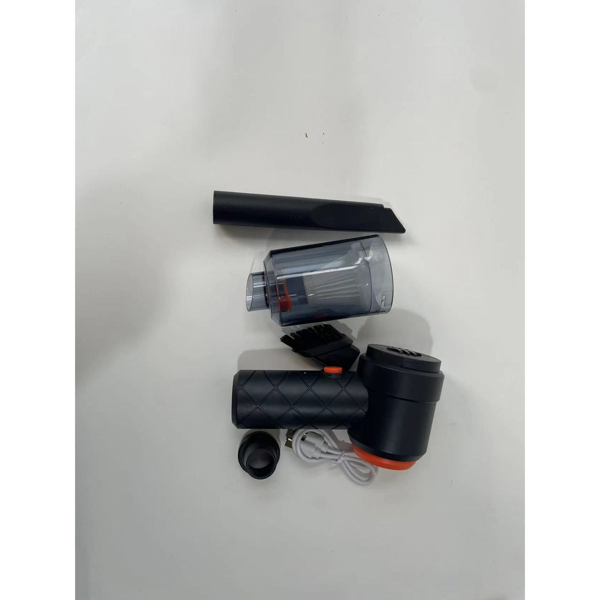 Aspirator Portabil fara Fir, Tip Pistol 2 in 1 cu Functie de Suflare si Aspirare, Putere 120W, 5500Pa, Acumulator 2000 mAh, Incarcare USB, Autonomie 30 min, Negru