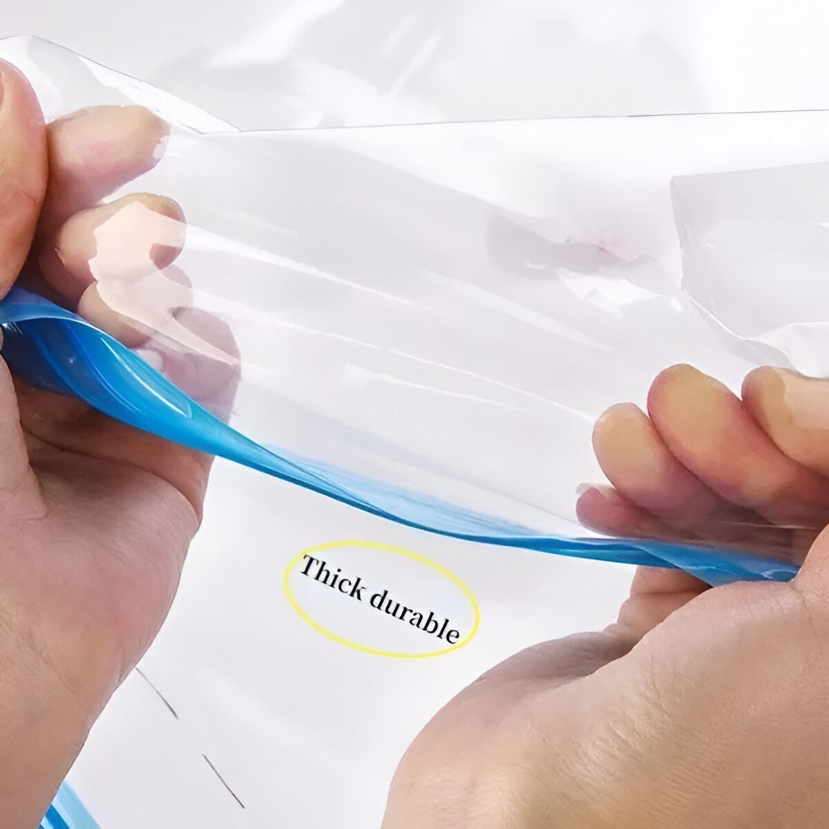 Saci de Vidat Haine și Lenjerie, Set Depozitare sub Vacuum cu Pompă Manuală Inclusă, Material Reutilizabil și Impermeabil, Transparent, 3 Bucăți, Dimensiuni Mixte 60x80cm, 70x100cm, 80x120cm