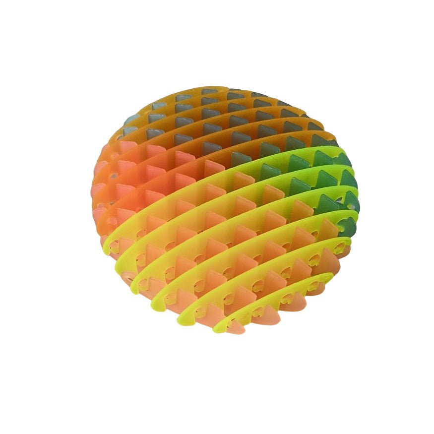 Jucarie Worm Fidget Anti Stres, Plasa Elastica Decompresie, Plastic, Multicolor, 10-24.5 cm