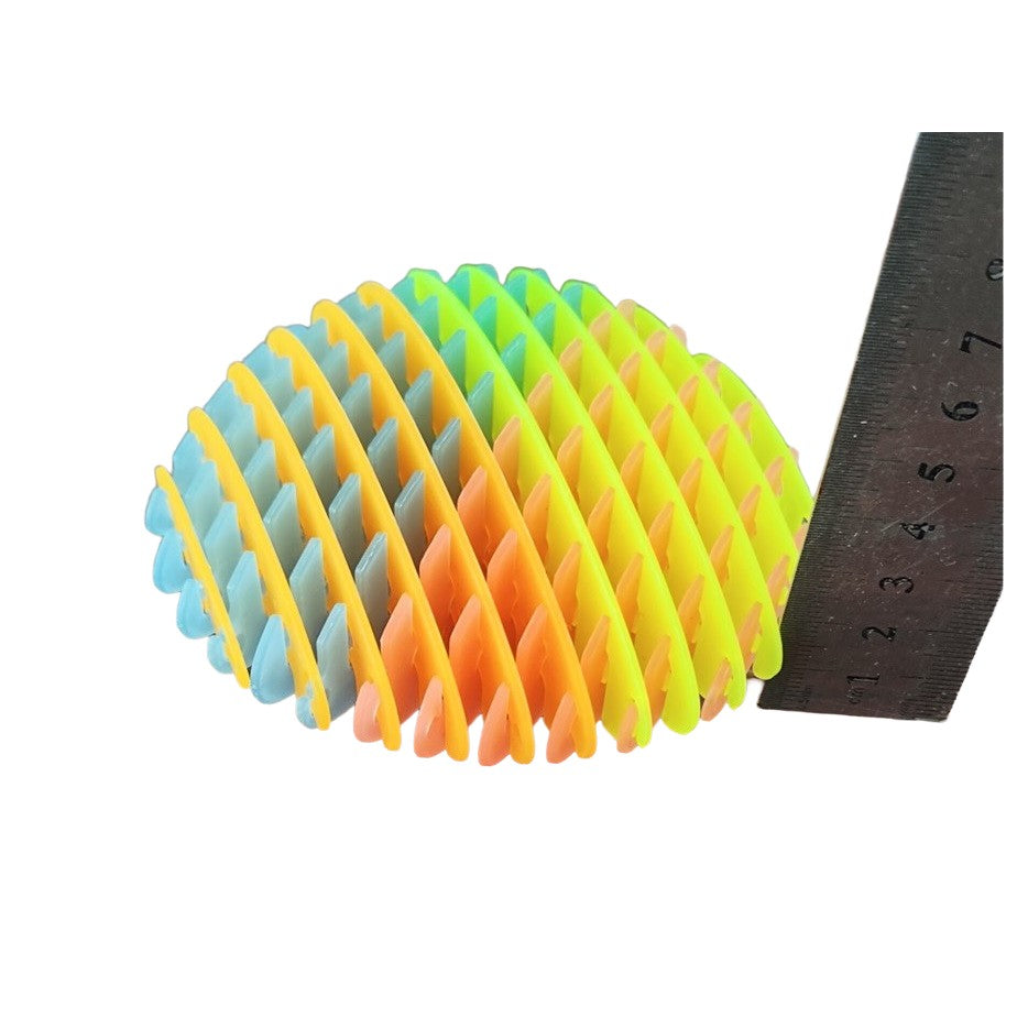 Jucarie Worm Fidget Anti Stres, Plasa Elastica Decompresie, Plastic, Multicolor, 10-24.5 cm