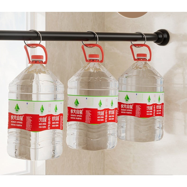 Bara Telescopica Multifunctionala, Extensibila 107-195 cm, Montare Fara Gaurire, Otel Inoxidabil, Rezistenta 60 kg, Negru