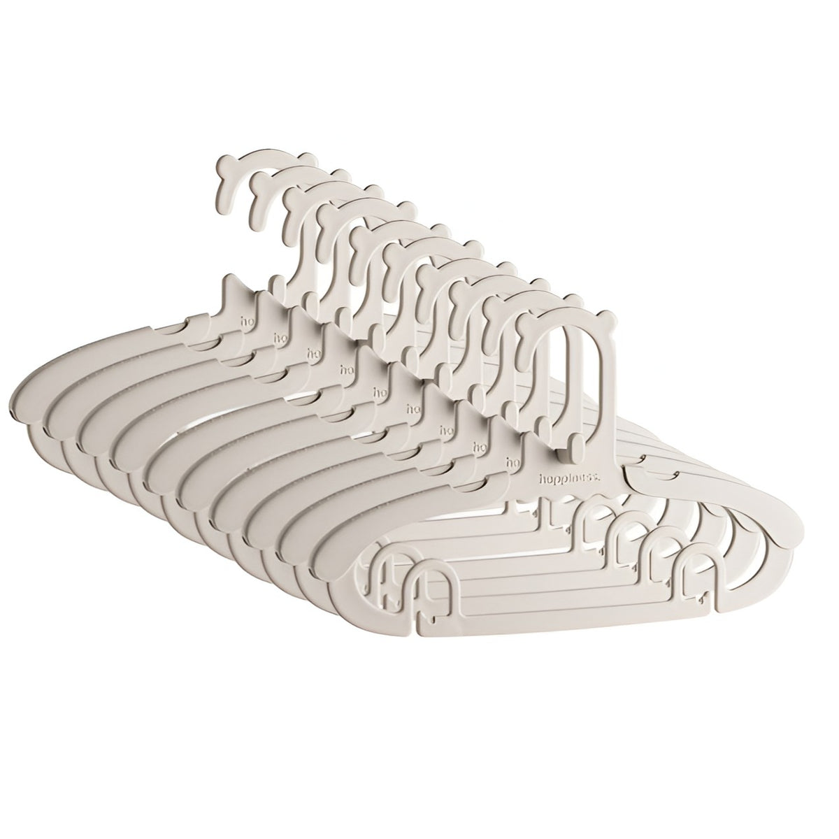 Set 10 Umerase pentru Copii si Bebelusi, Brate Extensibile Retractabile, Suprafata Anti-Alunecare, Material PP Ecologic, 28-37 cm, Crem