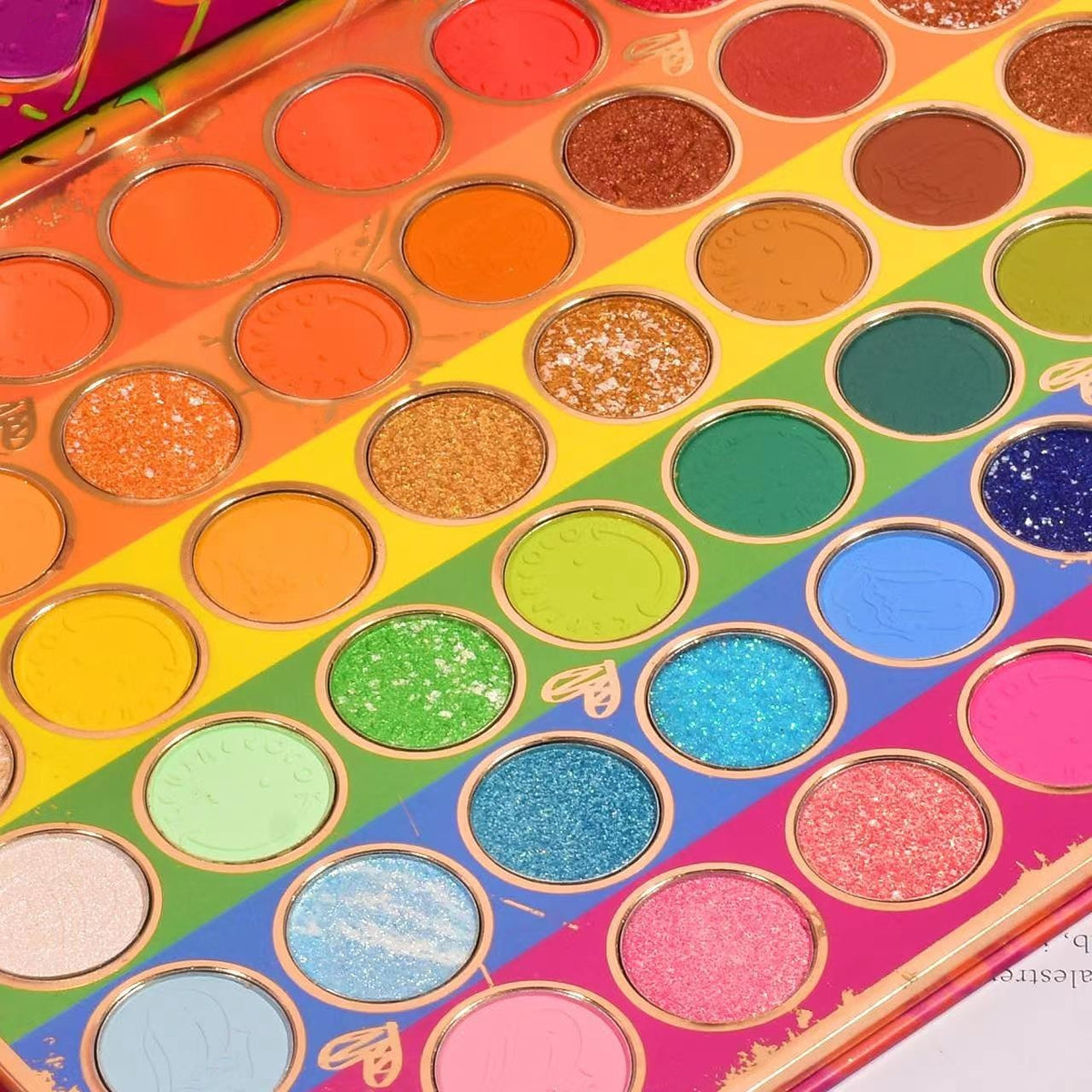 Kevin & Coco Paleta Machiaj Modern Girl, Fard de Pleoape Profesional, 96 Culori Mate Sidefate si Glitter, Pigment Intens, Cruelty Free, 18.5 x 24 cm