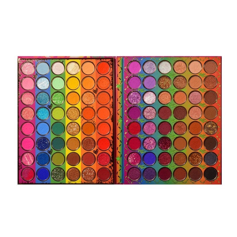 Kevin & Coco Paleta Machiaj Modern Girl, Fard de Pleoape Profesional, 96 Culori Mate Sidefate si Glitter, Pigment Intens, Cruelty Free, 18.5 x 24 cm