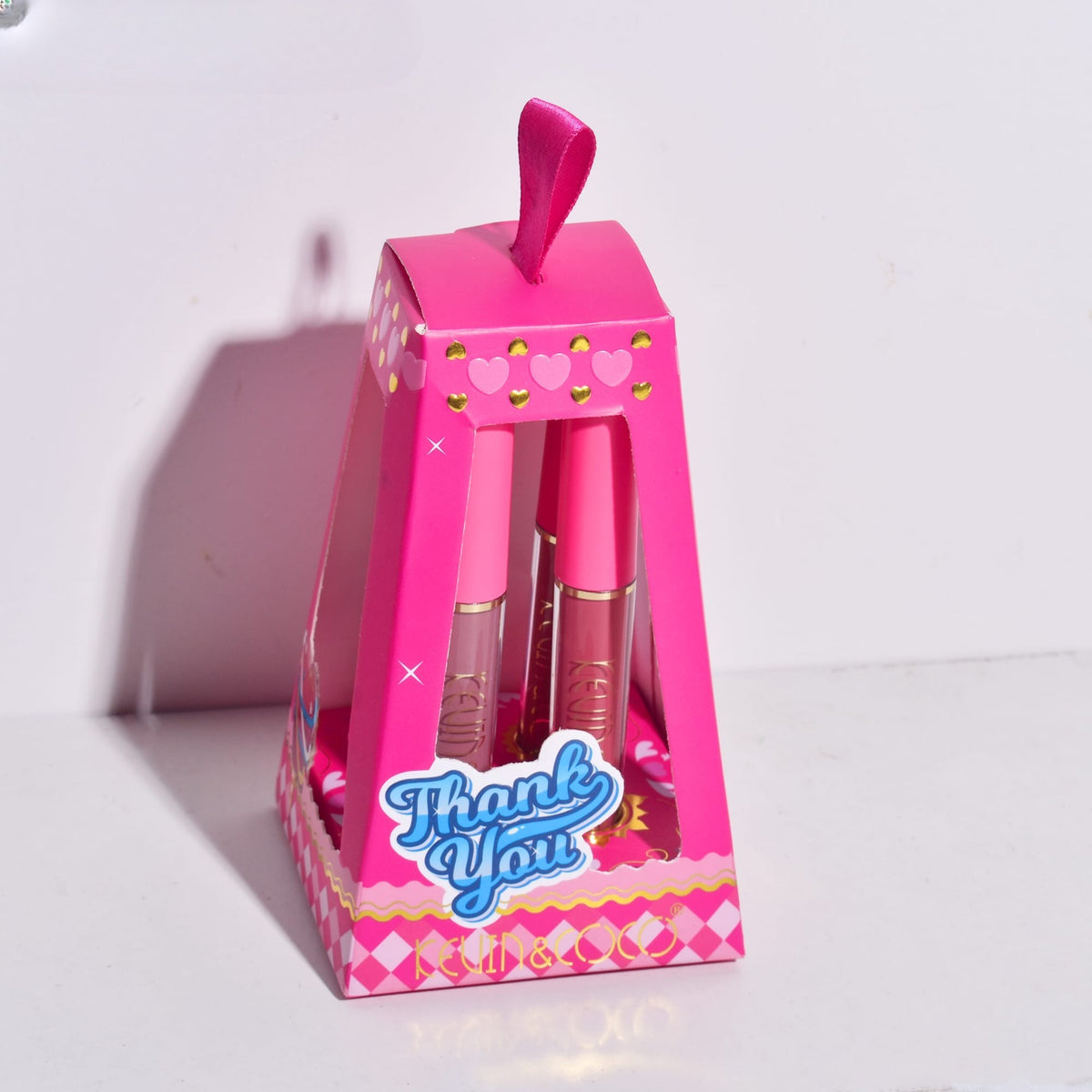 Kevin & Coco Set de Buze Cloud Bubble, 4 Gloss-uri de Buze cu Aspect Catifelat si Lucios, Textura Hidratanta, Cruelty-Free, Nuante Roz si Nude, 4 x 1.7 ml