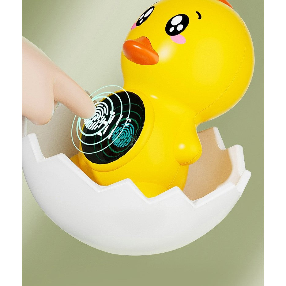Termometru Electronic de Baie pentru Bebelusi, Afisaj LED si Alerta Temperatura, Rezistent la Apa IPX7, Senzor Inteligent, Model Ratusca Plutitoare, Plastic ABS, 12x7 cm, Galben