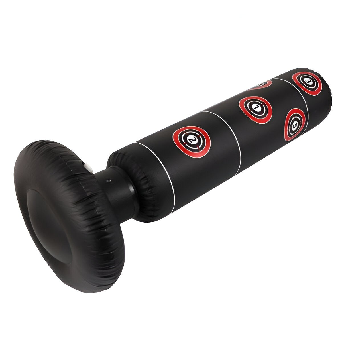 Sac de Box Gonflabil, Para de Box cu Suport Stabilizator pentru Apa sau Nisip, Antrenament Fitness Copii si Adulti, PVC Rezistent, Inaltime 160 cm, Negru
