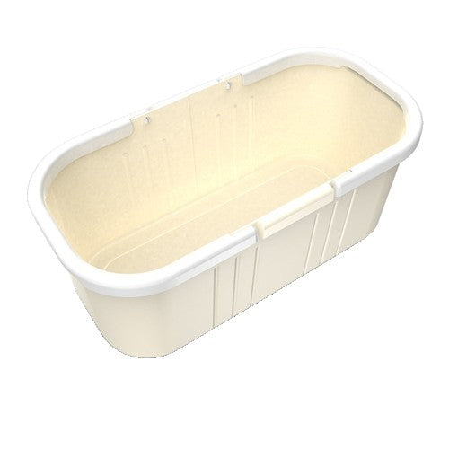 Galeata pentru Mop Plat in X, Recipient Curatare Podele cu Maner Ergonomic, Compatibila cu Mop 37 x 15 cm, Plastic, 45 x 25 x 17.8 cm, Galben