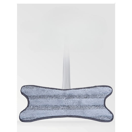 Rezerva Mop Plat, Laveta Microfibra din Fibre Superfine, Absorbție Ridicata, Compatibila Curatare Podele si Tavane, Lavabila la Masina, 15 x 38 cm, Argintiu, 1 Bucata