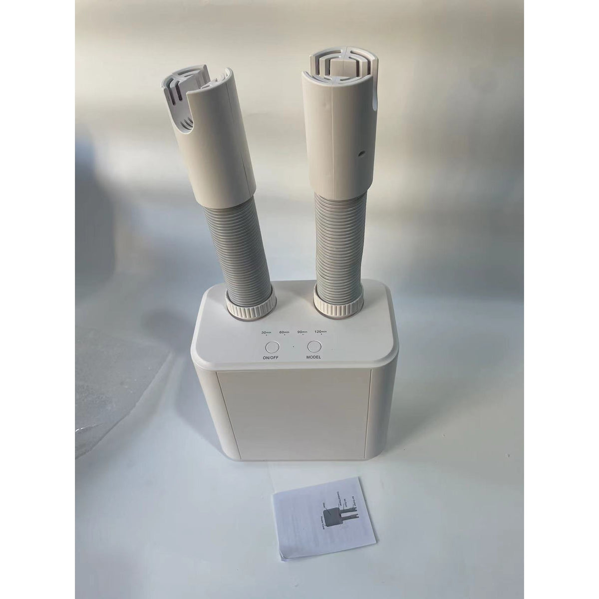 Uscator Electric de Pantofi si Clapari, Suflanta cu Aer Cald, Temperatura Constanta 55 Grade, Temporizator Reglabil, 220V, 38x18x11 cm, Alb