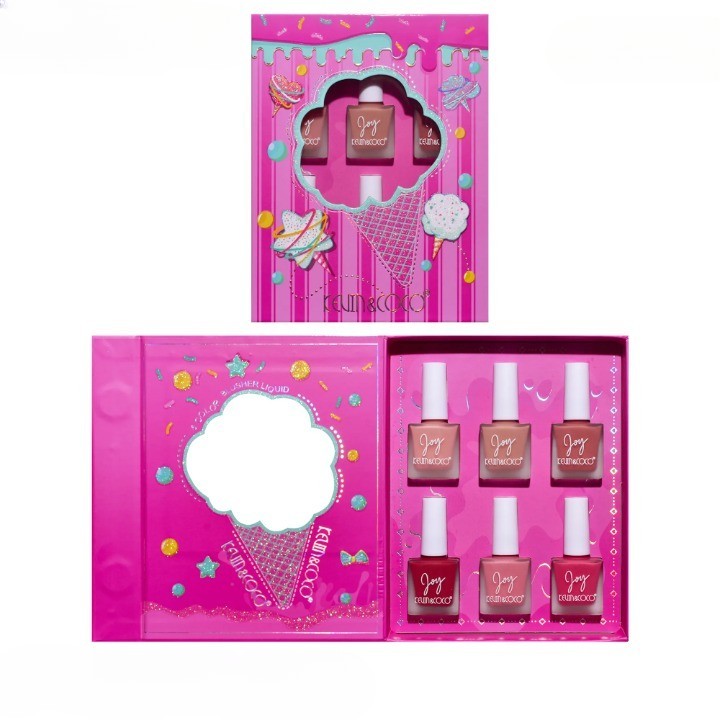 Kevin&Coco, Set 6 Blush-uri Lichide Ice Cream, Pigmentate, 19.1 x 15.1 x 3.4 cm