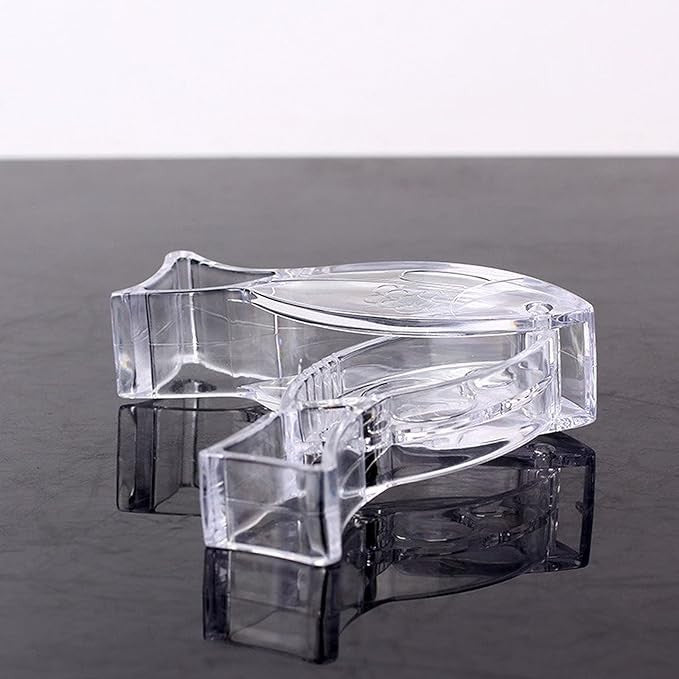 Storcător Manual De Citrice Și Lămâi, Design Ergonomic În Formă De Pește, Acril Transparent, 12x5.2 cm, 1 Bucată