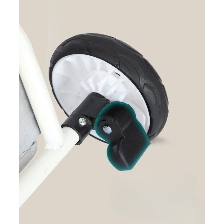 Carucior Sport 3in1 Reversibil, Pliabil cu Pozitie de Somn, Tavita Masa si Suport Pahar, Cadru Aluminiu, 6-36 Luni, 32x63x95 cm, Verde Model Jungla