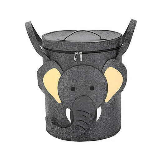 Cutie Depozitare Jucarii si Lego 2 in 1 cu Covoras de Joaca Integrat, Impermeabila, Organizator Tip Sac cu Manere si Sfori, Poliester, 150 cm, Gri/Verde, 20 L