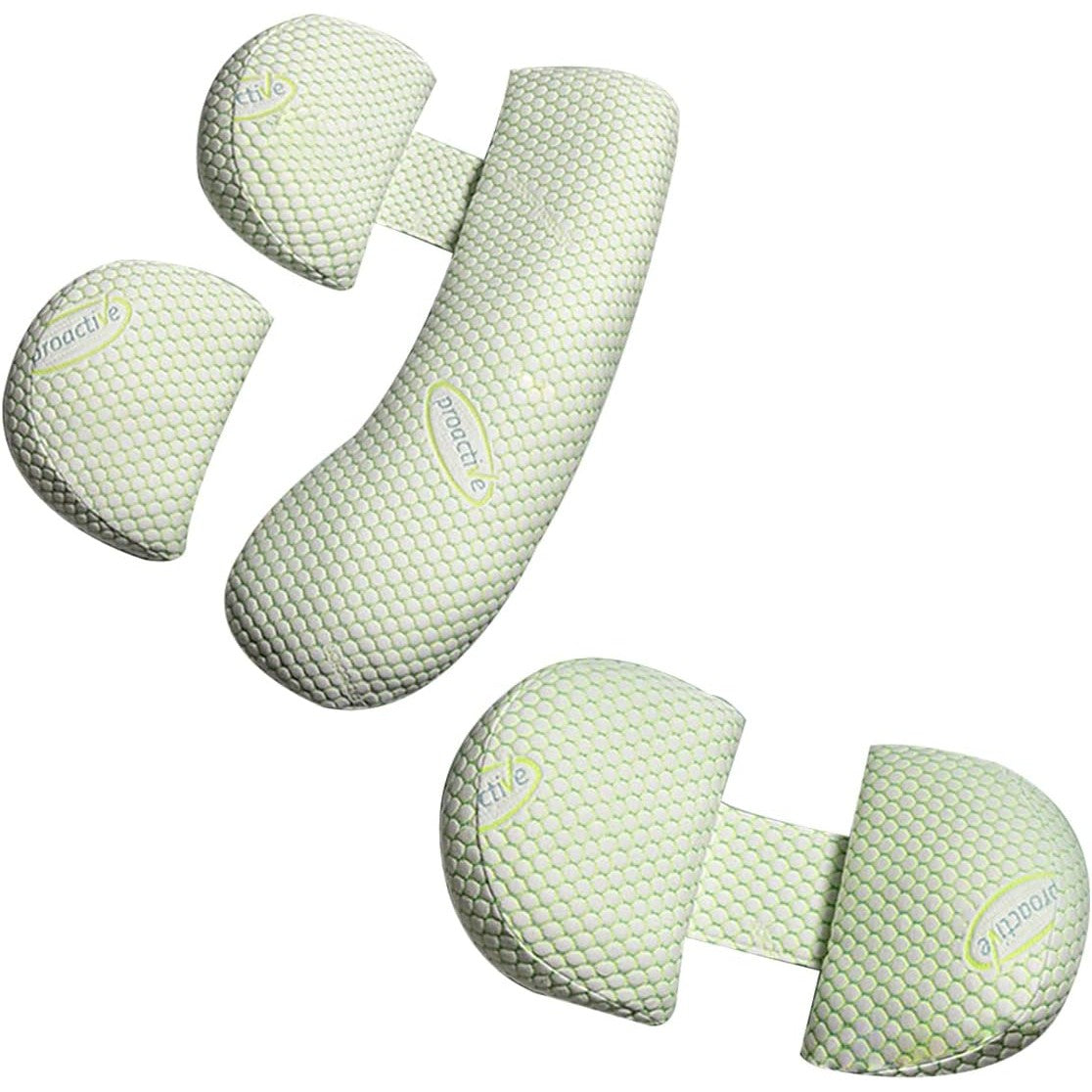 Proactive, Perna Gravide si Alaptare, Design Multifunctional Forma H si U, Latime Ajustabila si Fermoar Reglabil, Husa Detasabila Lavabila, Bumbac si Poliester, Verde