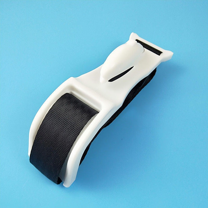 Deviator Centura Siguranta Gravide, Adaptor Ajustabil pentru Protectie Abdominala si Confort Maternitate, Material ABS, 160 cm, Model Delfin, Alb