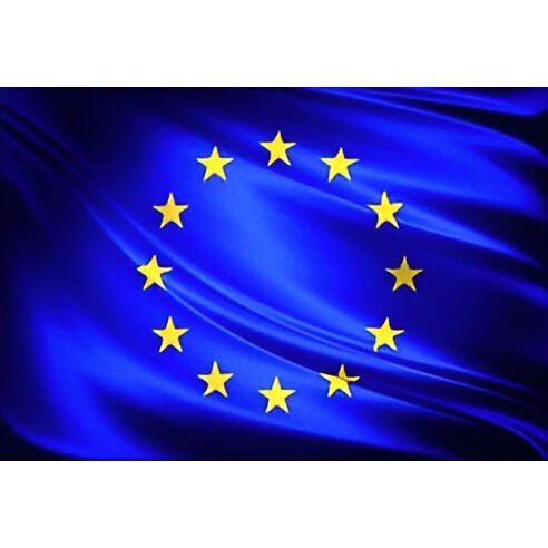 Steag Uniunea Europeana, Material Poliester Rezistent UV si Intemperii, Utilizare Exterior si Interior, Imprimare Ecologica, 90x150 cm