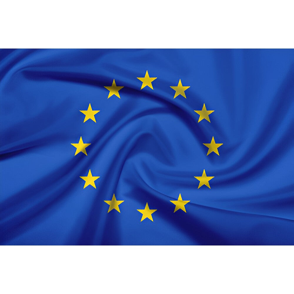 Steag Uniunea Europeana, Material Poliester Rezistent UV si Intemperii, Utilizare Exterior si Interior, Imprimare Ecologica, 90x150 cm