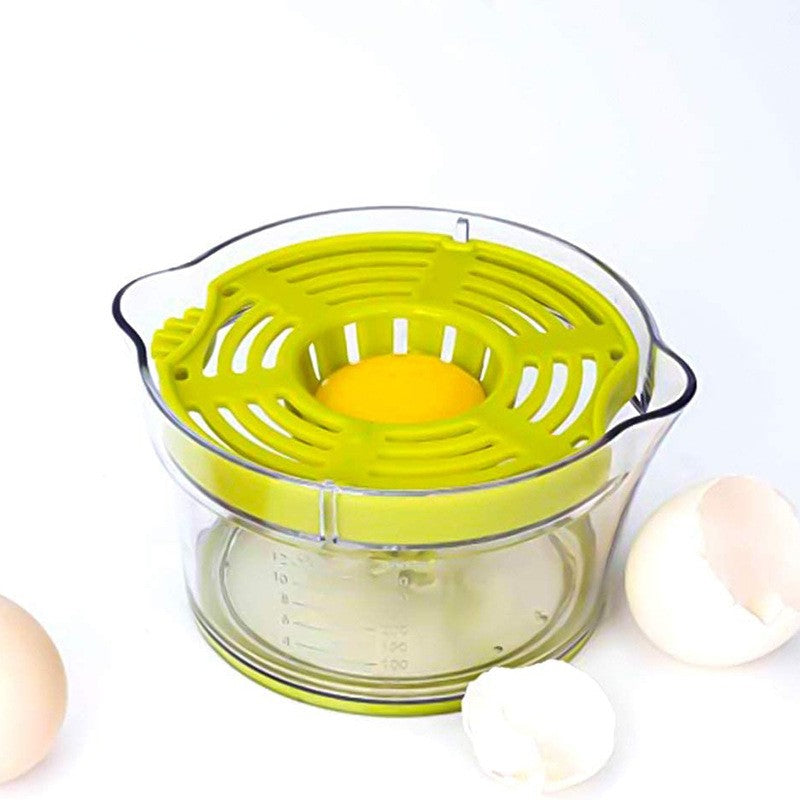 Storcător De Fructe Manual 2 În 1, Răzătoare Și Separator De Ouă, Cană Gradată 400 ml, Plastic, 14.8 x 8 x 13 cm, Verde