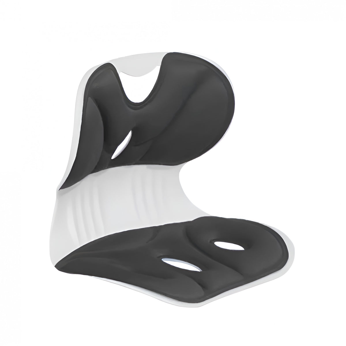 Suport Scaun pentru Corectarea Posturii, Spătar Ergonomic pentru Ameliorarea Durerilor Lombare, Design Respirabil cu Orificii Ventilație, PP și Burete cu Memorie, 36x34x33 cm, Mărime L, Negru