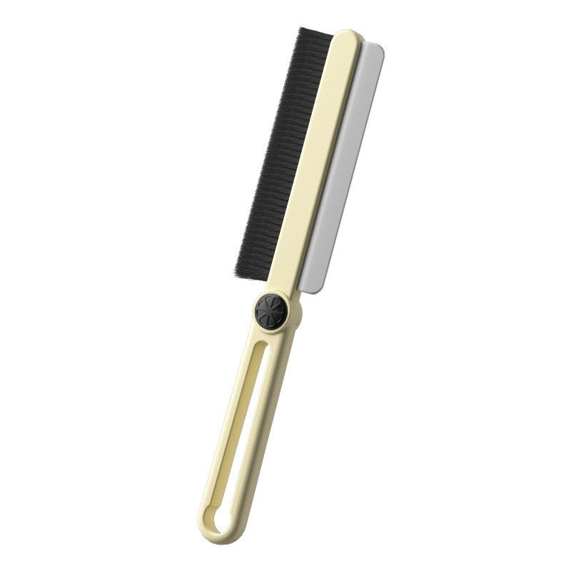 Perie Curatare Multifunctionala si Stergator, Cap Flexibil cu Rotire 25 Grade pentru Spatii Greu Accesibile, Rosturi si Pervaz, ABS si TPR, 24.7 x 4.5 cm, Alb Laptos