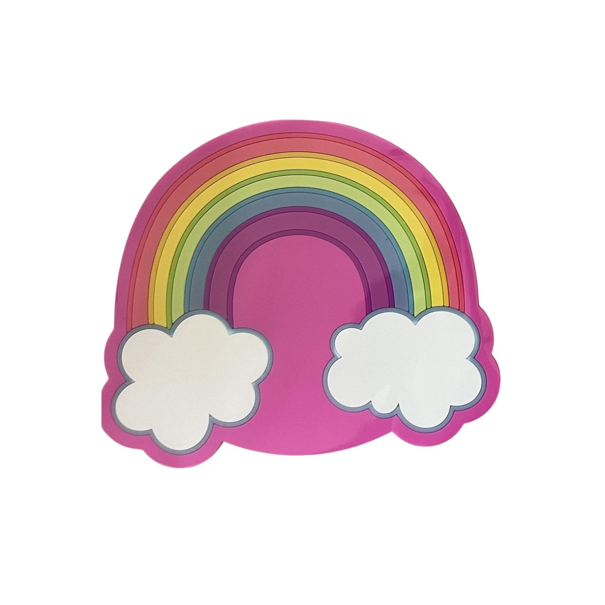 Suport pentru Pahar si Cana, Model Curcubeu, Protectie Termica Rezistenta la Caldura, PVC Moale Anti-alunecare, 18.5 x 18.5 cm, Multicolor