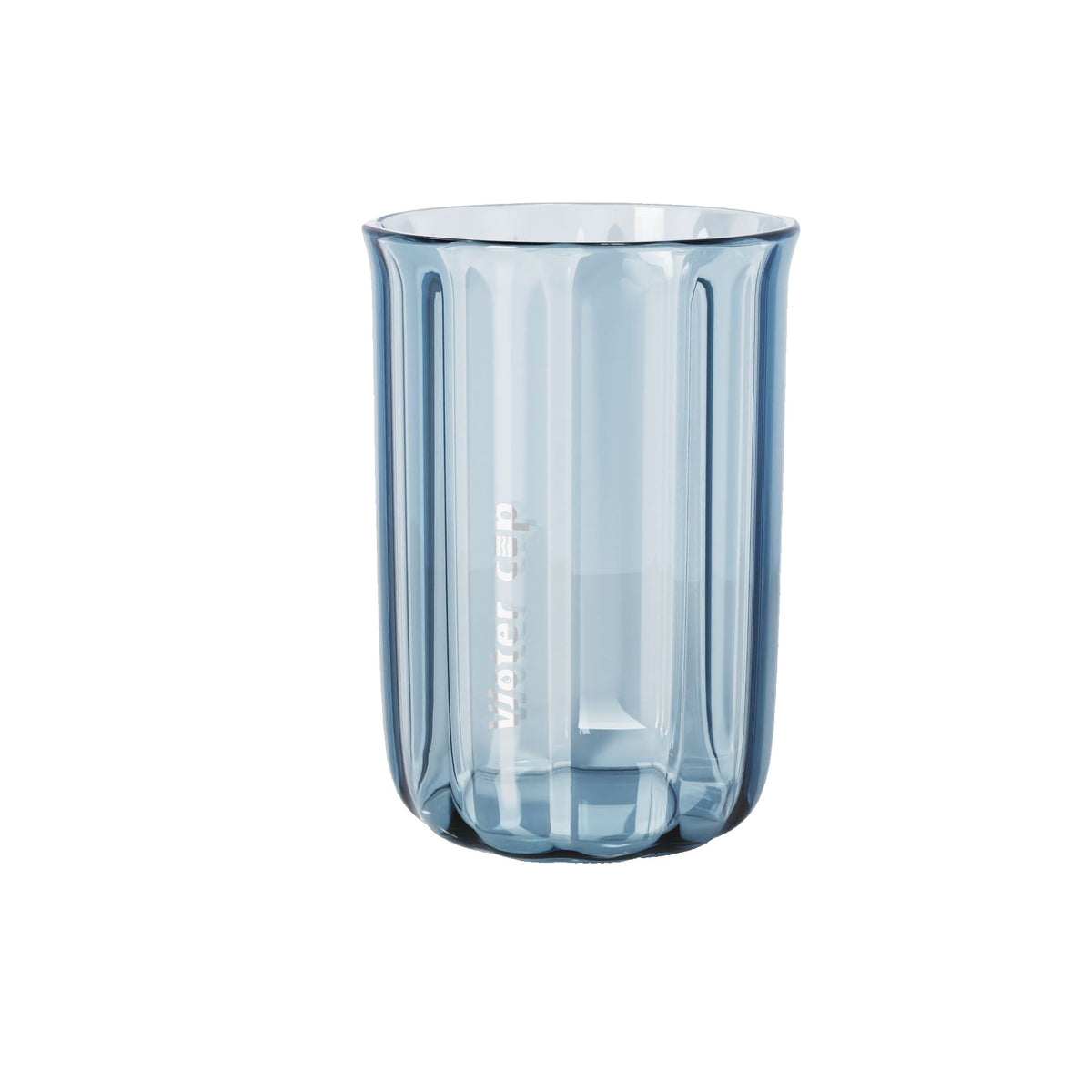 Cană pentru Clătit Gura și Periuța de Dinți, Design Ergonomic Rezistent la Cădere, Material AS Ecologic, 200 ml, Albastru Transparent