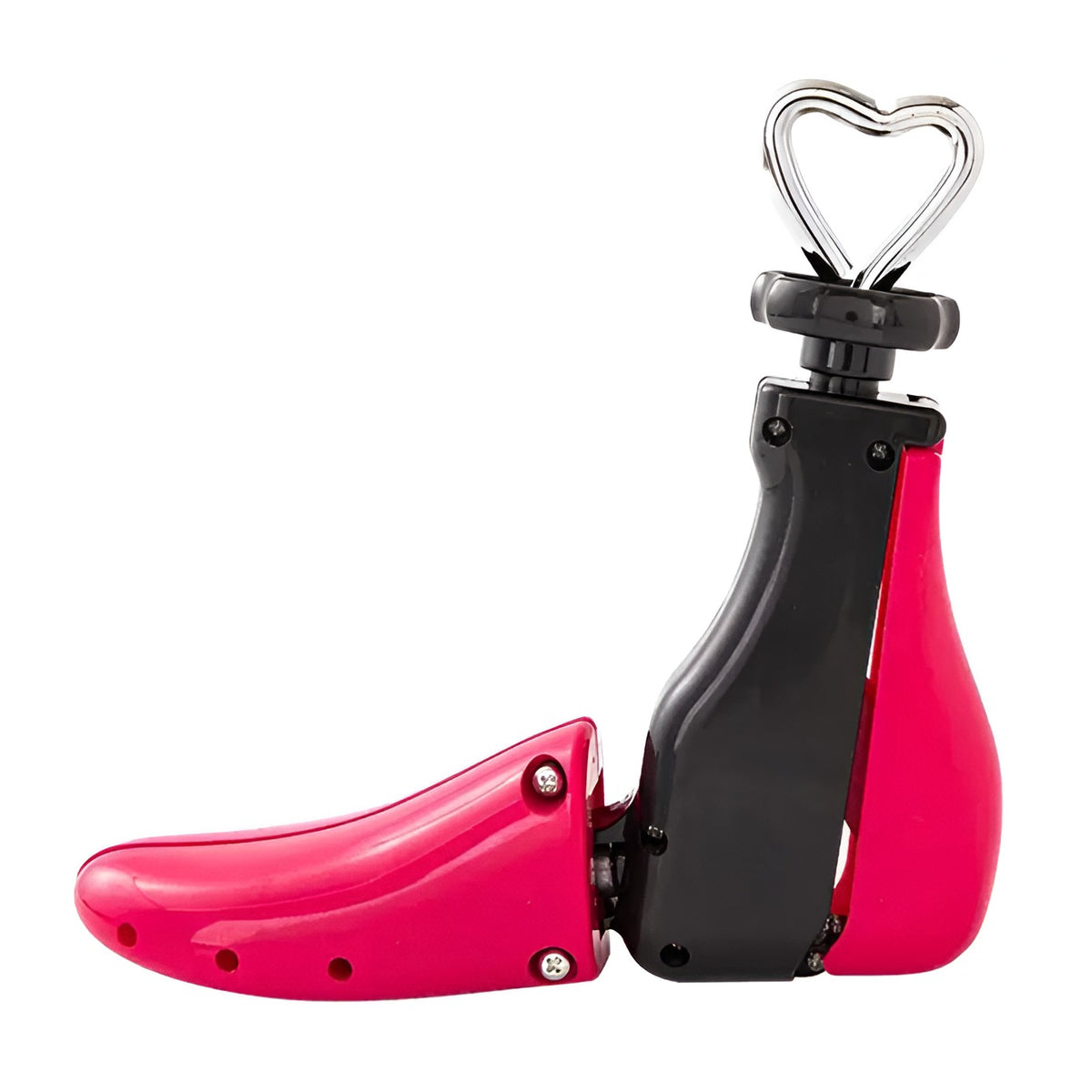 Calapod Profesional Reglabil Pentru Largire Si Alungire In 4 Directii, Dispozitiv Pentru Pantofi Si Ghete Cu Arc De Sustinere, Material PP Rezistent, Marime 40-47, Roz/Negru